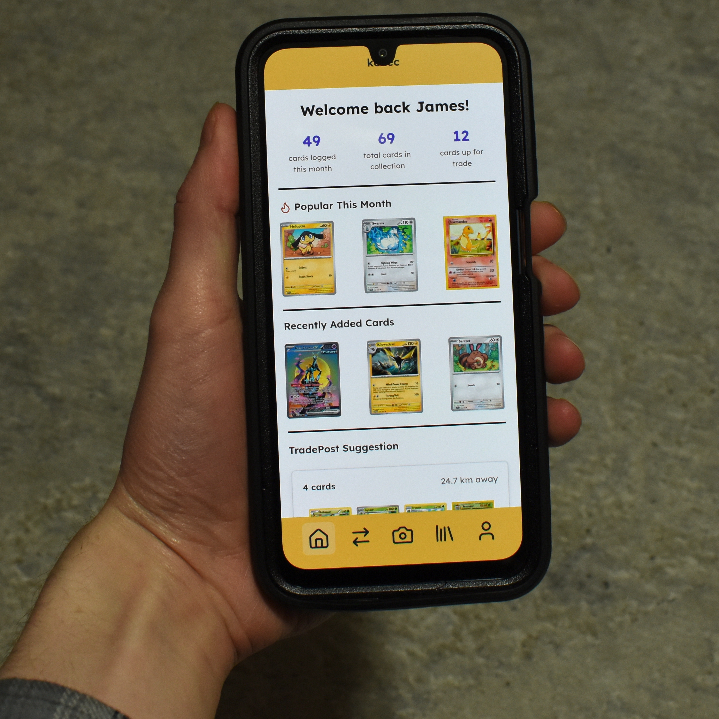 Native android app: home page
