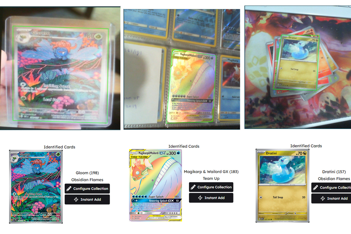Real-Time Visual Identification of Trading Cards