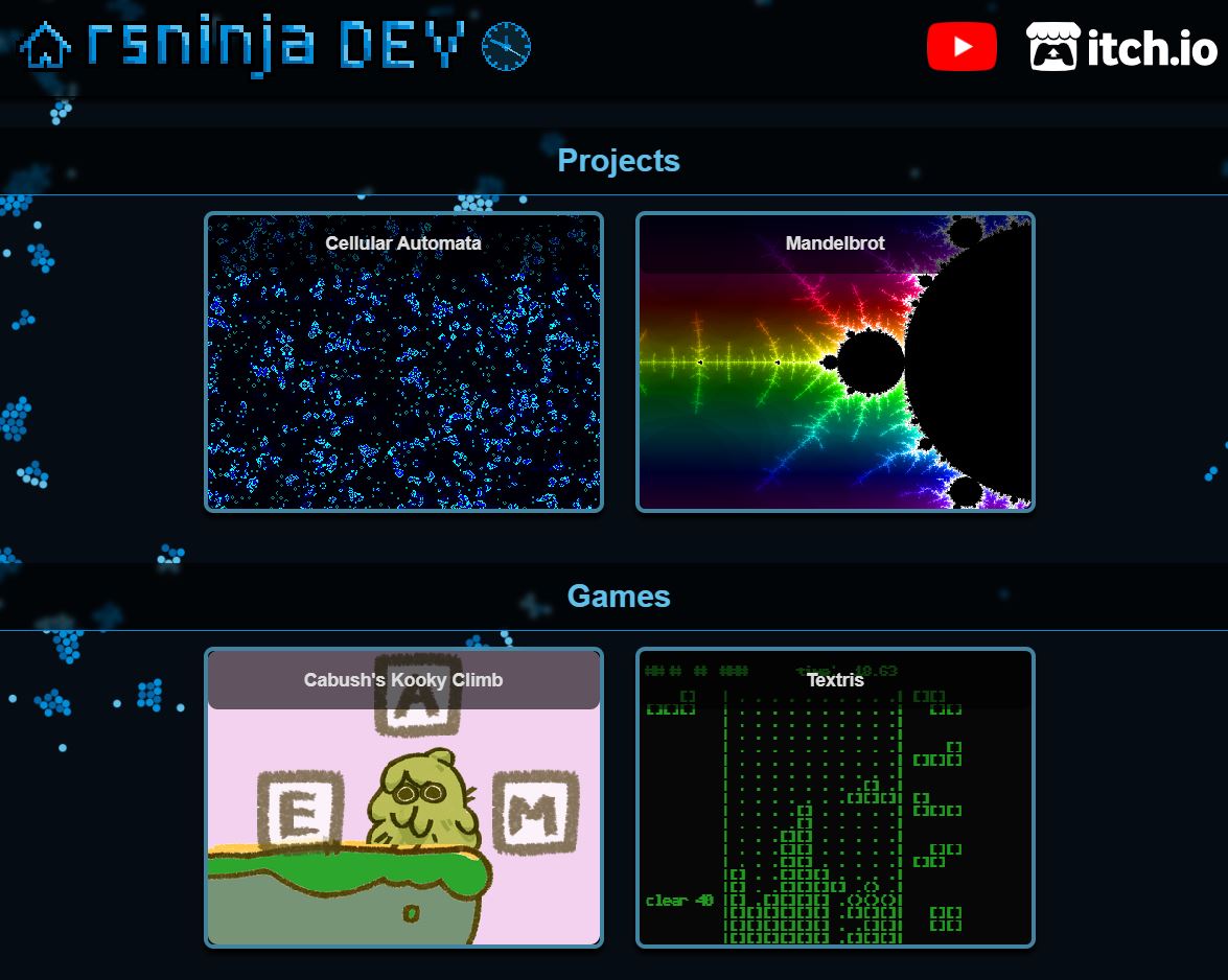 home page